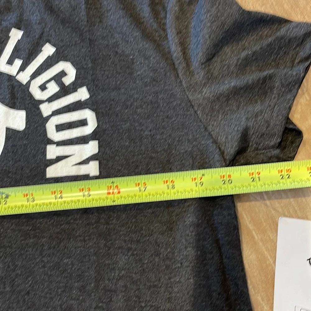 True Religion Charcoal/White Loungewear Tee Tee LARGE